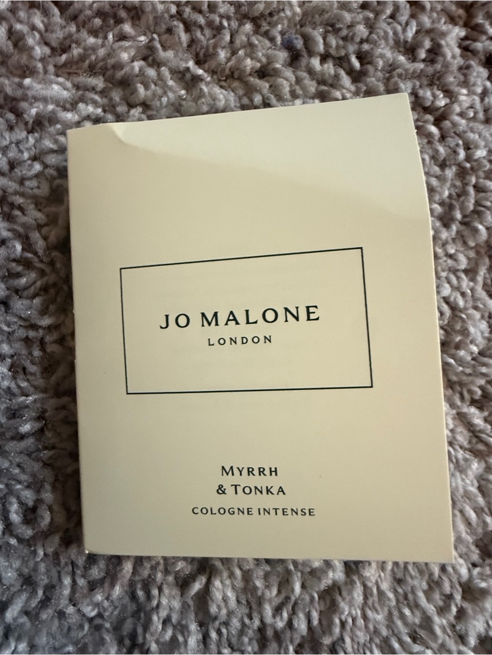 💜 JO MALONE LONDON MYRRH & TONKA COLOGNE INTENSE sample